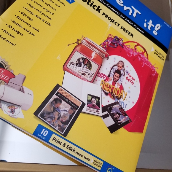 ❗Invent It Print & Stick Project Glossy Paper Sheets Set of 8❗ - Picture 1 of 4